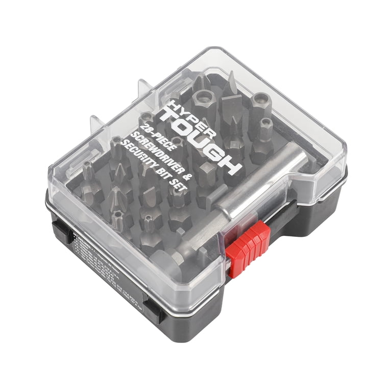 Hyper Tough 28-Piece Security and Screwdriver Bit Set in Case