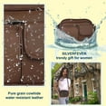 thumbnail image 6 of Cowhide Leather Womens Shoulder Purse Small Cross Body Organizer Bag with..., 6 of 7