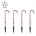 thumbnail image 2 of Zeus 4Pcs LED Christmas Pathway Garden Lawn Ground Plug Candy Cane Light Meteor Lamp, 2 of 7