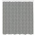 thumbnail image 3 of Ambesonne Hearts Shower Curtain, Geometric Polygonal Design, 69"Wx75"L, Grey White, 3 of 3
