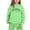 1-Green1113, variant on Girls Casual Outfits Los Angeles Printed Hoodie Jogger Pants Tracksuit, Sizes 2-16