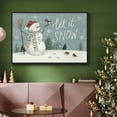 thumbnail image 6 of Jolly Snowman Collection A - Framed Gallery Wrapped Holiday Canvas - 25 x 37 - Black Frame, 6 of 8