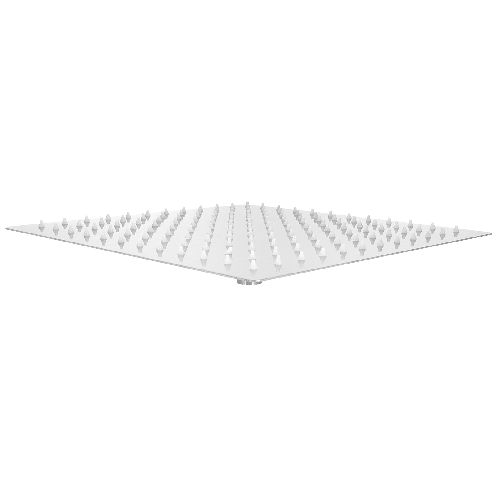 Rupoun 12in High Pressure Square Rain Shower Head, Stainless Steel Ultra-Thin Top Shower Sprayer with G1/2 Adjustable Connector Silver (12 inches / 30.5 cm)