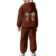 thumbnail image 6 of Boys Tracksuit Sets Size 8 Bow Graphic Sweatshirt and Pants Warm Up Suit Loose Fit Hoodie Sets 2 Pieces Sweatsuits for Boys Back To School Clothes, 6 of 7