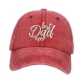 thumbnail image 1 of Gorra de béisbol bordada perfecl Best Dad Ever Visera para el sol Sombrero de Golf Ligero informal rojo, 1 of 8