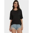 thumbnail image 2 of Women's Oversized T Shirts Tees Half Sleeve Crew Neck, 2 of 4