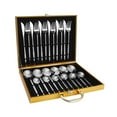 thumbnail image 1 of TFixol 24Pcs Dinnerware Set With Gift Box Stainless Steel Kitchen Cutlery Set Knife Fork Spoon Flatware Minimalist Tableware, 1 of 6