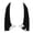 Glossy Black, variant on YAHHU 2 Pcs Rear Bumper Spoiler Air Vent Cover Trim Frame for Benz CLS-Class W218 C218 Glossy Black (9.84 in / 25 cm)