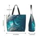 thumbnail image 5 of Disketp Airplane Shark Bolsa Tote Estampada para Mujer, Bolso de Hombro y de Mano para Compras y Viajes, 5 of 8
