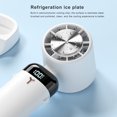 thumbnail image 3 of Inteprter Mini ventilador de refrigeración recargable de verano para niños, ventiladores de aire con pantalla Digital plegable para colgar en Electrodomésticos Rosa, 3 of 6