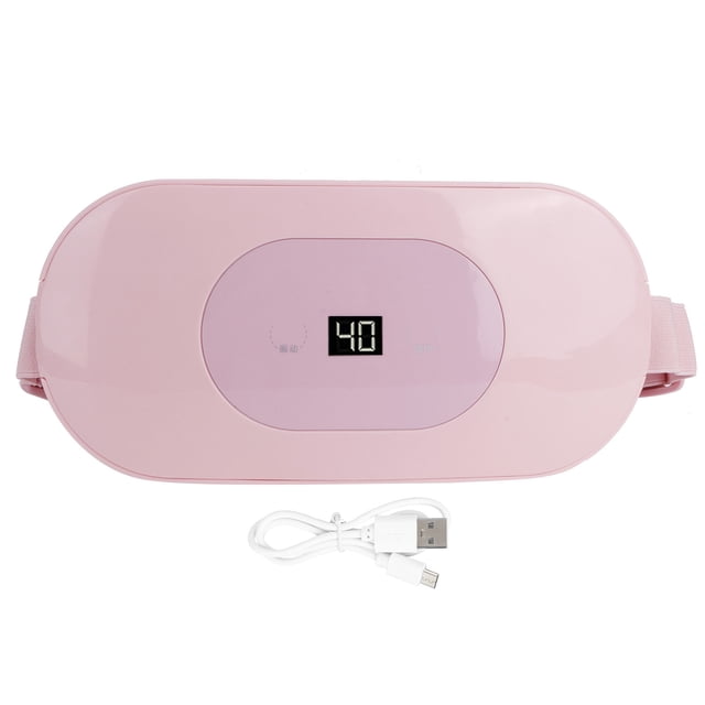 Cinturón de calentamiento menstrual, masaje de vibración eléctrica alimentado por USB, pretina calentadora de útero DC5V