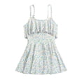 thumbnail image 3 of WERYOUNG Girl's Swimsuit Sets Sleeveless Scoop Neck Floral Top And Bottom Tankini Swimsuits 2 Piece Swimwear Swimming Surfing Soft Comfortable Swimsuit, 3 of 8