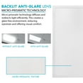 thumbnail image 3 of Luxrite 2x2 FT LED Flat Panel Light, 30/35/40W, 3 CCT 4000K-6500K, 3750/4375/5000 Lumens, 0-10V Dimmable, ETL DLC 2-Pack, 3 of 7
