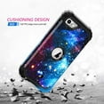thumbnail image 5 of Casetego For iPhone SE(3rd Gen/2nd Gen) 2022/2020 Case Shiny in The Dark Three Layer Heavy Duty Shockproof Hard Plastic Bumper +Soft Silicone Rubber Protective Cover,Blue Starry Sky, 5 of 7