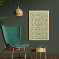 thumbnail image 2 of Floral Wall Art with Frame, Flowers on a Cream Tone Background, Printed Fabric Poster for Bathroom Living Room, 23" x 35", Cream Multicolor, by Ambesonne, 2 of 2
