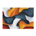 thumbnail image 7 of Yayeee Bath Rug for Bathroom Floor Non Slip Rectangle Fluffy Soft Absorbent Mat, 16"x24", Abstract Wavy, 7 of 7
