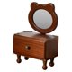 thumbnail image 2 of Espejo de sobremesa, espejo de maquillaje, elegante decoración de escritorio, retro, portátil. Panda, 2 of 9