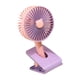 thumbnail image 4 of Mini ventilador con clip ABS plegable USB recargable silencioso pequeño ventilador de mano con luz de noche para mesa Conejito morado, 4 of 10