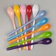thumbnail image 5 of piezas de cucharas largas coloridas, cuchara de plástico reutilizable para café y postre, 5 of 5