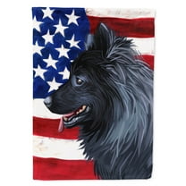 Swedish Lapphund Dog American Flag Garden Flag