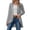 C-Grey261, variant on Womens Cardigan Sweaters Knitted Solid Color Long Sleeve Loose Fit Open Front High-Low Jackets Lightweight Stylish Outerwear
