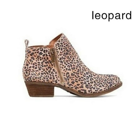 

Women Chelsea Shoes zip Ankle Boots Faux Leather/suede Booties Shoes