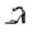 Black, variant on Fesfesfes Sandals Strappy Sandals Women's Ethnic Suede Embroidered Strap High Heel Chunky Sandals 6(37)