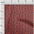 thumbnail image 2 of oneOone Cotton Flex Red Fabric Abstracts Craft Projects Decor Fabric Printed By The Yard 40 Inch Wide, 2 of 5