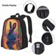 thumbnail image 3 of Fotbe Neon Rabbit In Archway Set Escolar 3 en 1 para Niños - Mochila Duradera con Lonchera Aislante y Estuche para Lápices - Mochila Escolar para Niños y Niñas, 3 of 7