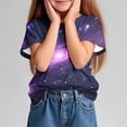 thumbnail image 6 of Piuwrlz Kid Short Sleeve Sweatshirt Girls T-Shirts Purple Size 5 Years, 6 of 9