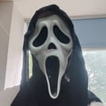 thumbnail image 1 of Máscara de terror de película de grito de cara de fantasma, accesorios de disfraz para adultos, Cosplay de asesino de Halloween, accesorios, 1 of 3
