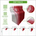 thumbnail image 5 of Red Ombre Waves Table Runner Linen Burlap Table Runner 72 Inches Long Abstract Art Gradient Modern Dresser Scarves for Kitchen Island Coffee Dining Room Party Wedding Banquet Holiday Decor 14"x72", 5 of 8