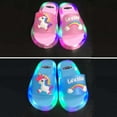 thumbnail image 4 of Boys Girls LED Slippers Kids Bathing Sandals Lightweight Shoes Quick-drying Non-slip Wear-resistant Luminous Slippers, 4 of 5