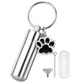 thumbnail image 1 of Stainless Steel Pet Urns ash Holder Funeral Box Storage Container Keyring Sympathy Metal Cremation Urn, 1 of 8