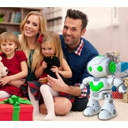 Babyltrl Robot Toy for Kids,RC Intelligent Electronic Dancing Robot with Music / Light for Age 3-6 Boys Girls,White
