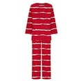 thumbnail image 5 of ChaoHeng Sweatsuit Sets for Women 2 Piece Lounge Set Loose,Women's Casual Printed Long Sleeved Round Neck Top With Pants Set,Red,XXXXL, 5 of 5