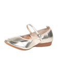 thumbnail image 3 of Cuero brillante para mujer, niña, salón de baile latino, práctica de Salsa moderna, zapatos de baile con punta cerrada, parte inferior de tendón de ternera suave, 3 of 5