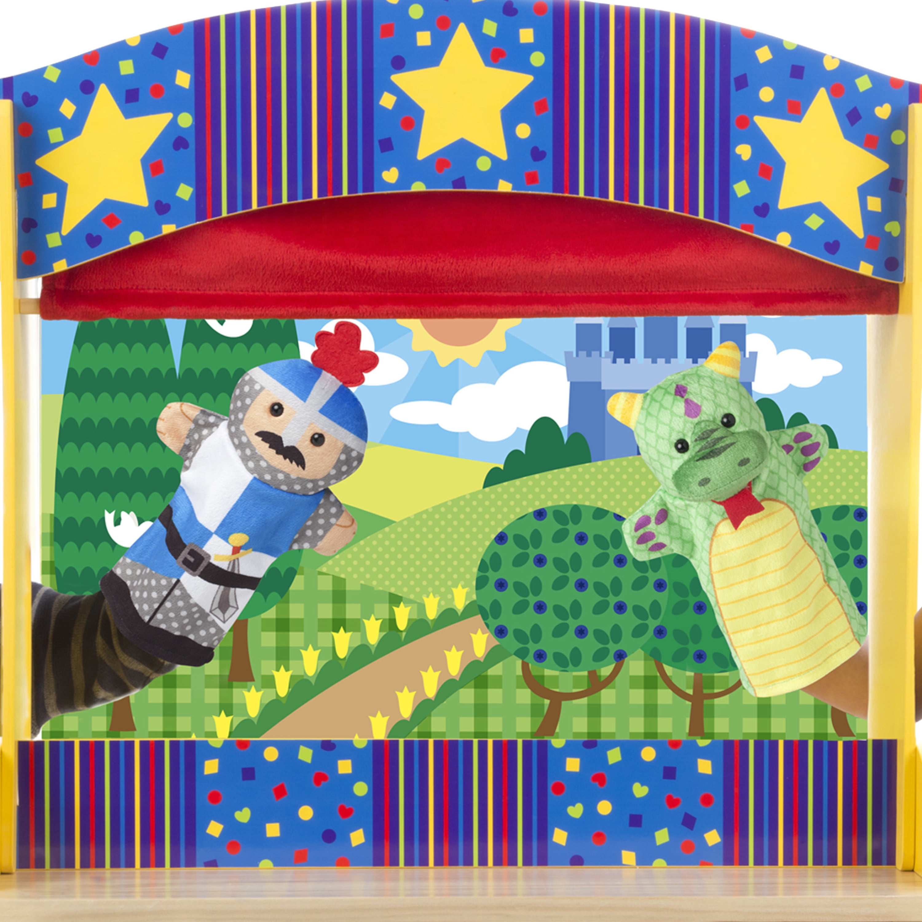 Melissa & Doug Tabletop Puppet Theater - Sturdy Wooden Construction