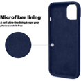 thumbnail image 6 of Entronix Silicone Soft Case Designed for iPhone 14 Plus Shockproof Durable Slim Fit, Navy, 6 of 7