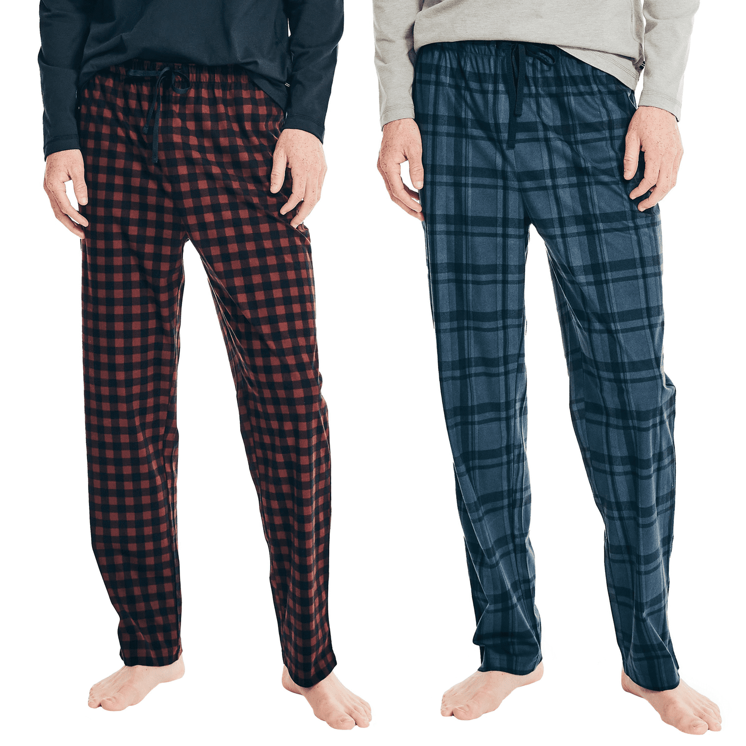 Nautica Men’s Soft Fleece Pajama Lounge Pants with Pockets 2Pack (Red