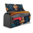thumbnail image 3 of Naloa Vintage Blue Leaf Mushroom Mailbox Covers Magnetic Post Box Cover Post Letter Box Cover Garden Decor-21x18 in, 3 of 8