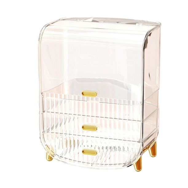 Organizador de maquillaje Nikou acrílico transparente gran capacidad