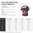 thumbnail image 5 of Honeii Skull With Roses And Sunglasses for Men's Short-Sleeved Button-Up Collared Shirt Featuring A Pocket, Perfect for Beach Vacations, And Travel Adventures.-4X-Large, 5 of 5