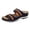 Blue, variant on Women Knit Embroidered Wedge Slide Sandals Wide Straps Arch Support Sandals Plus Size Spring Summer Casual,Black