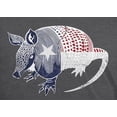 thumbnail image 4 of Old Glory Mens Armadillo Texas State Flag Distressed Silhouette Short Sleeve Graphic T Shirt, 4 of 6