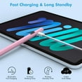thumbnail image 5 of MoKo Stylus Pen for Touch Screen, Active Universal Stylus Pen Compatible with iPad/iPhone/Samsung and Other ios/Android Smartphone and Tablet Devices,Power Display, Pink, 5 of 7