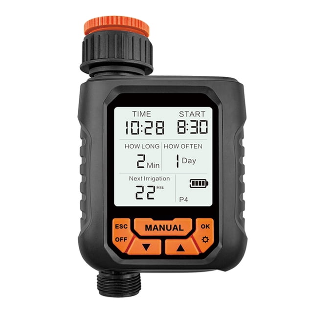 Graflsoa Minuteur d'Arrosage Intelligent avec Grand Affichage pour Contrôle d'Irrigation de Jardin (Piles Non Incluses) - Opération à Zone Unique