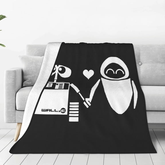 WALL-E Blanket Cozy Warm Flannel Throw Blanket for Living Room Bedroom Bed Sofa Car, All Seasons Fleece Blankets Gifts for Kids Teens Adults 40"x30"