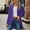 Violet, variante sur LOVZFMLL Cardigan pour Femmes Kimono Fluide Cardigan Robe Ouverte Blouse en Mousseline Imprimée Hauts Amples