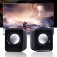 thumbnail image 6 of Multimedia Mini Speaker, Desktop Computer Laptop USB Speaker, Pair of Classic Speakers, Portable, Good Sound Quality, Wide Compatibility, USB Powered, Clear Audio, Compact, 6 of 6